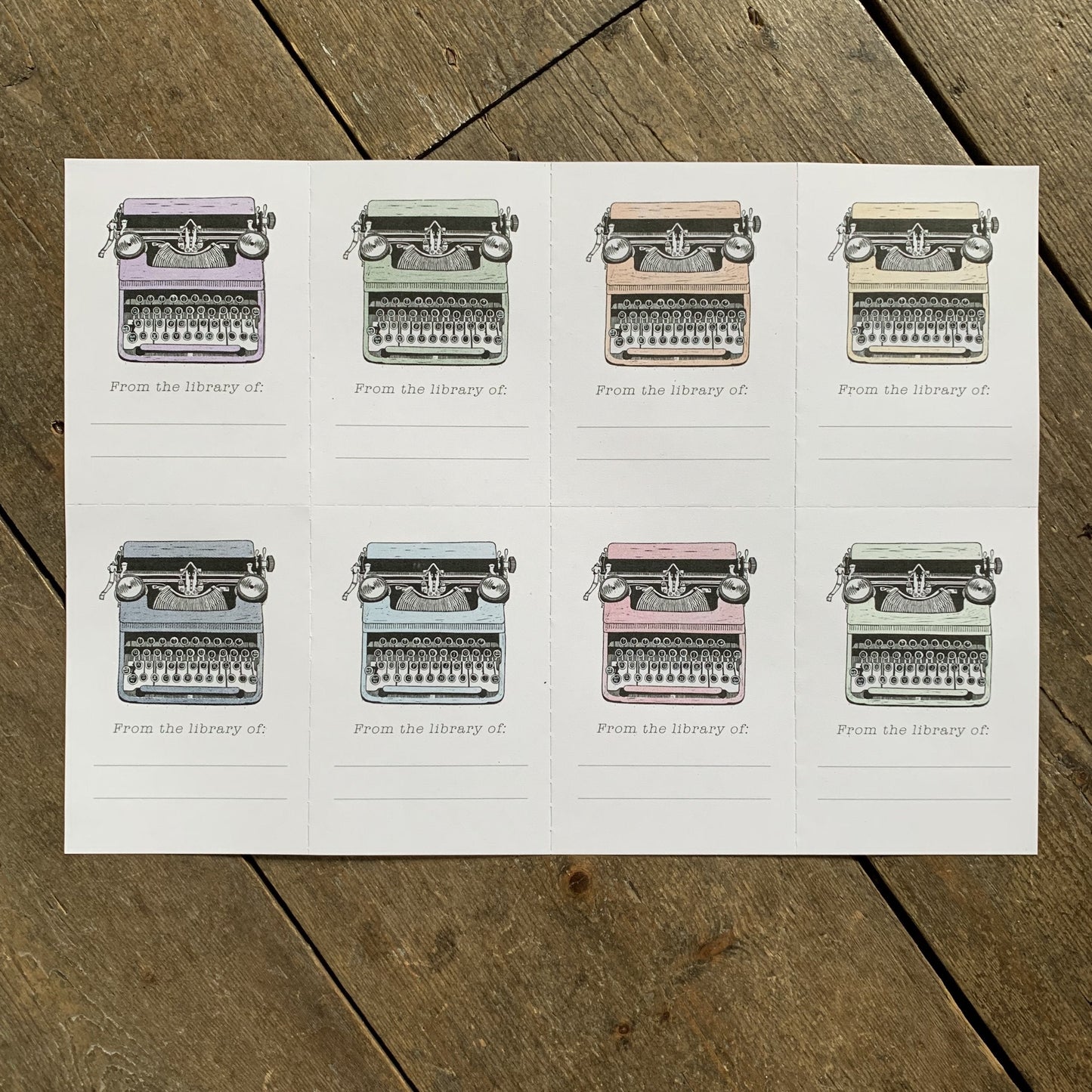 Typewriter Ex Librīs / Bookplates