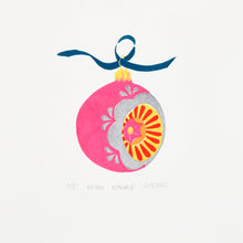 Retro Bauble Print