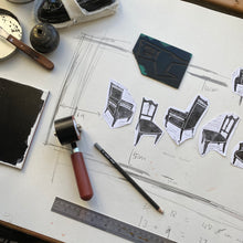 Musical Chairs Linocut Print