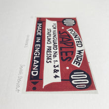 Vanguard Reduction Linocut Print