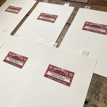 Vanguard Reduction Linocut Print