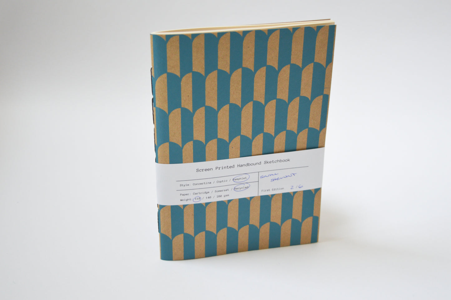 Razzle Screen Printed A5 Kraft Sketchbook