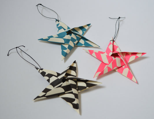 Razzle Screen Printed Origami Star