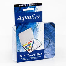Aquafine Mini Travel Watercolour Set, 10 Pan with Brush
