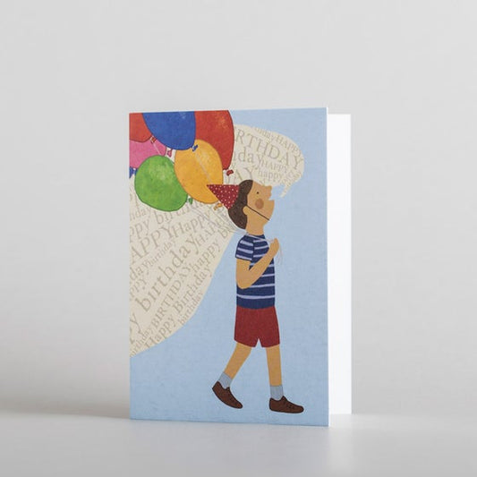 Happy Birthday Balloons (mini card) by Alice Melvin