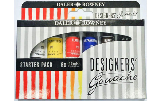 Designers' Gouache Starter Set, 6 Tubes