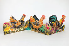 Chickens Concertina Die Cut Card by Mark Hearld