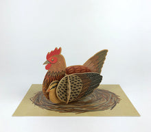 Alice Melvin Pop Out Pets Card - Chicken