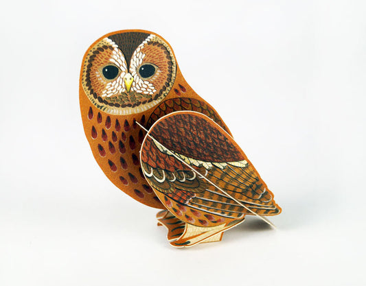 Alice Melvin Pop Out Bird Card - Tawny Owl
