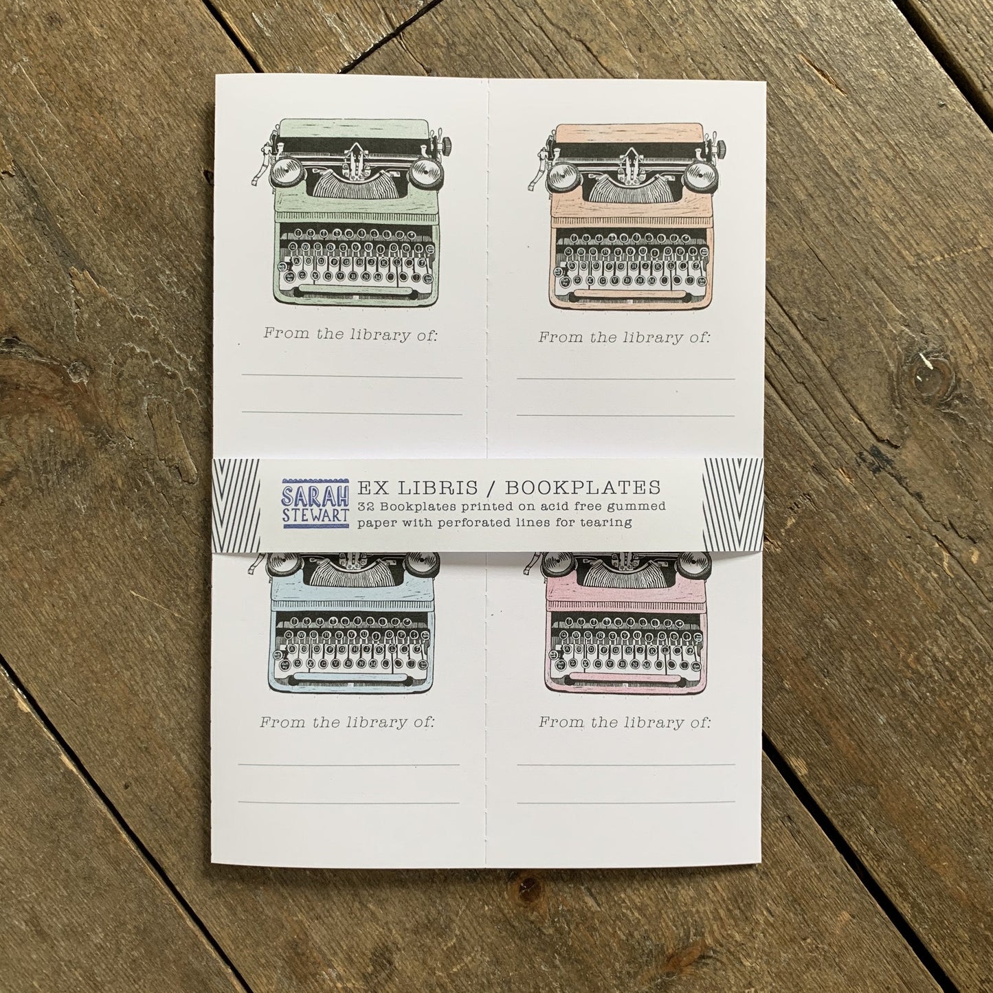 Typewriter Ex Librīs / Bookplates