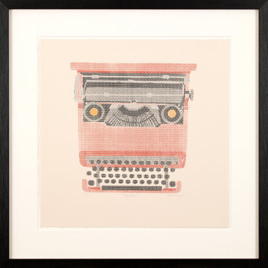 Valentine Typewriter Silkscreen Print