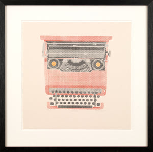 Valentine Typewriter Silkscreen Print