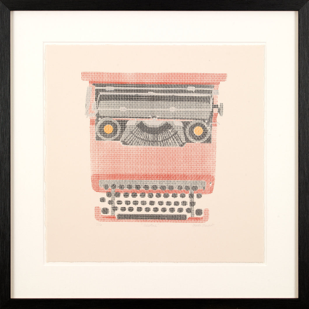 Valentine Typewriter Silkscreen Print