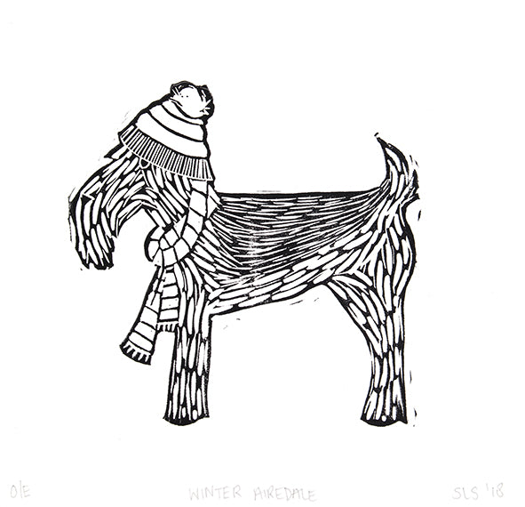 Winter Airedale