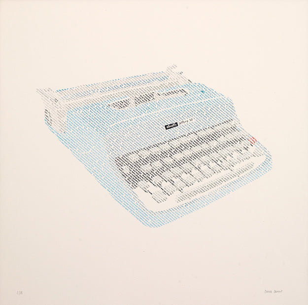 Limited Edition Typewriter Silkscreen Print