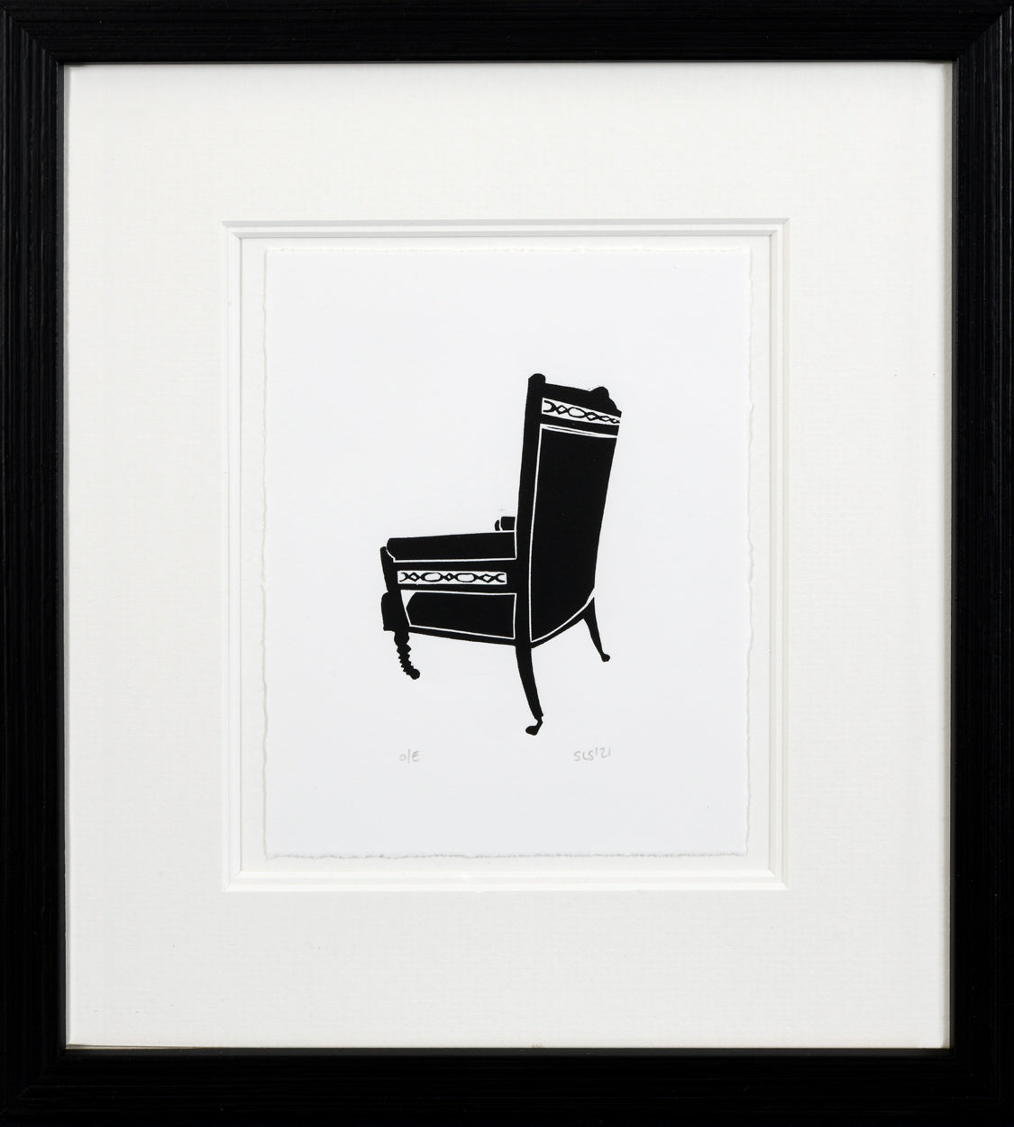 The Thinker Mini Print – Sarah Stewart Printmaker