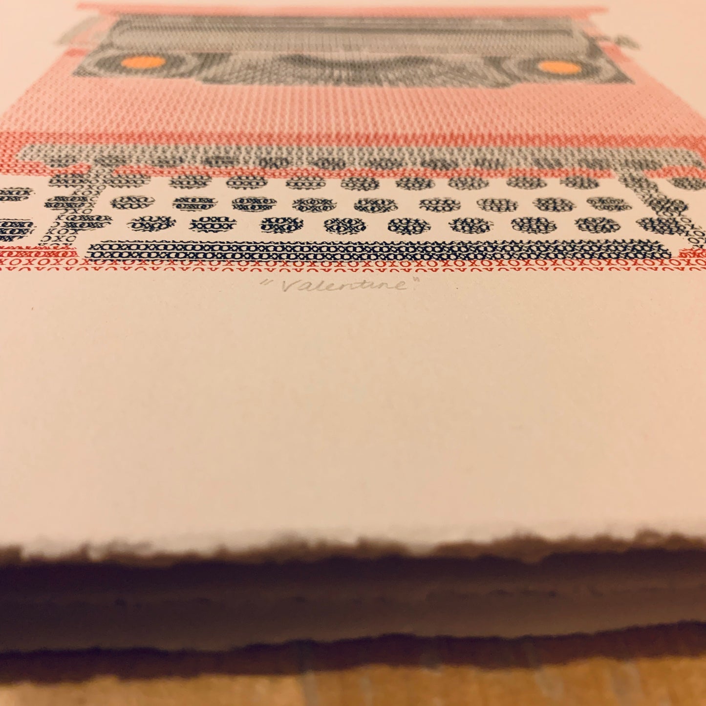 Valentine Typewriter Silkscreen Print