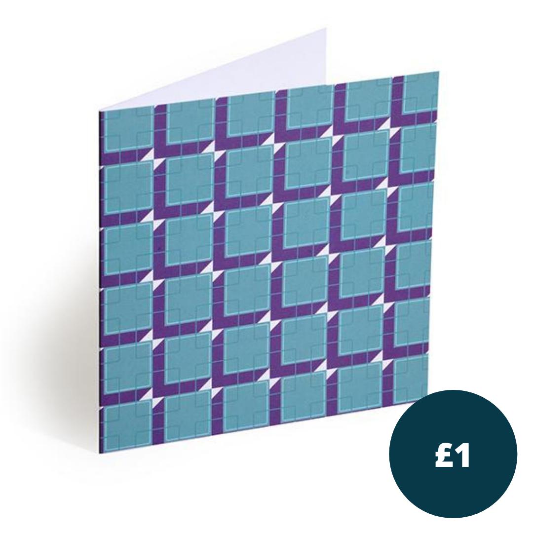 Typewriter Key Greetings Card