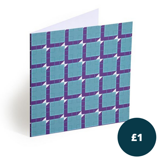Typewriter Key Greetings Card