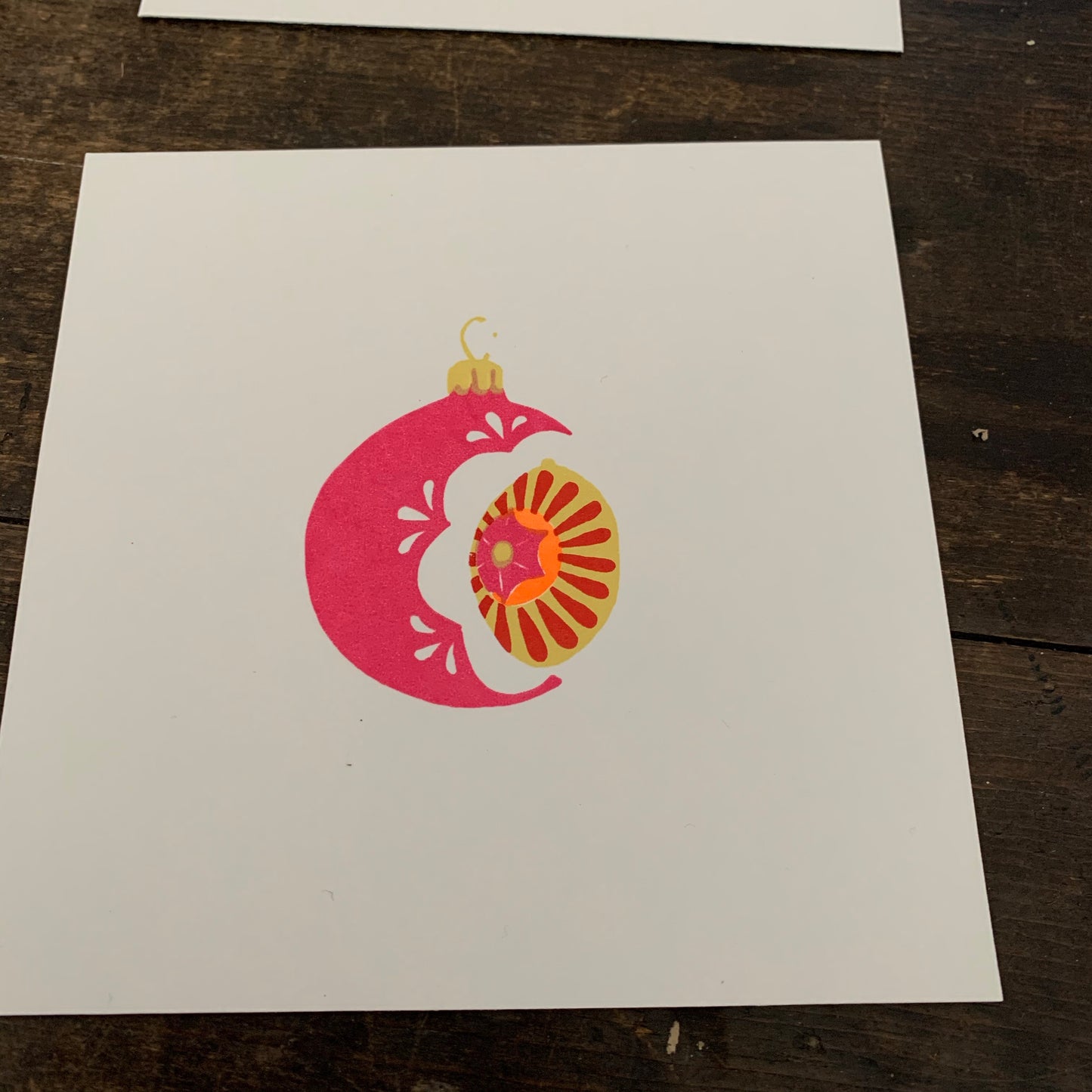 Retro Bauble Print